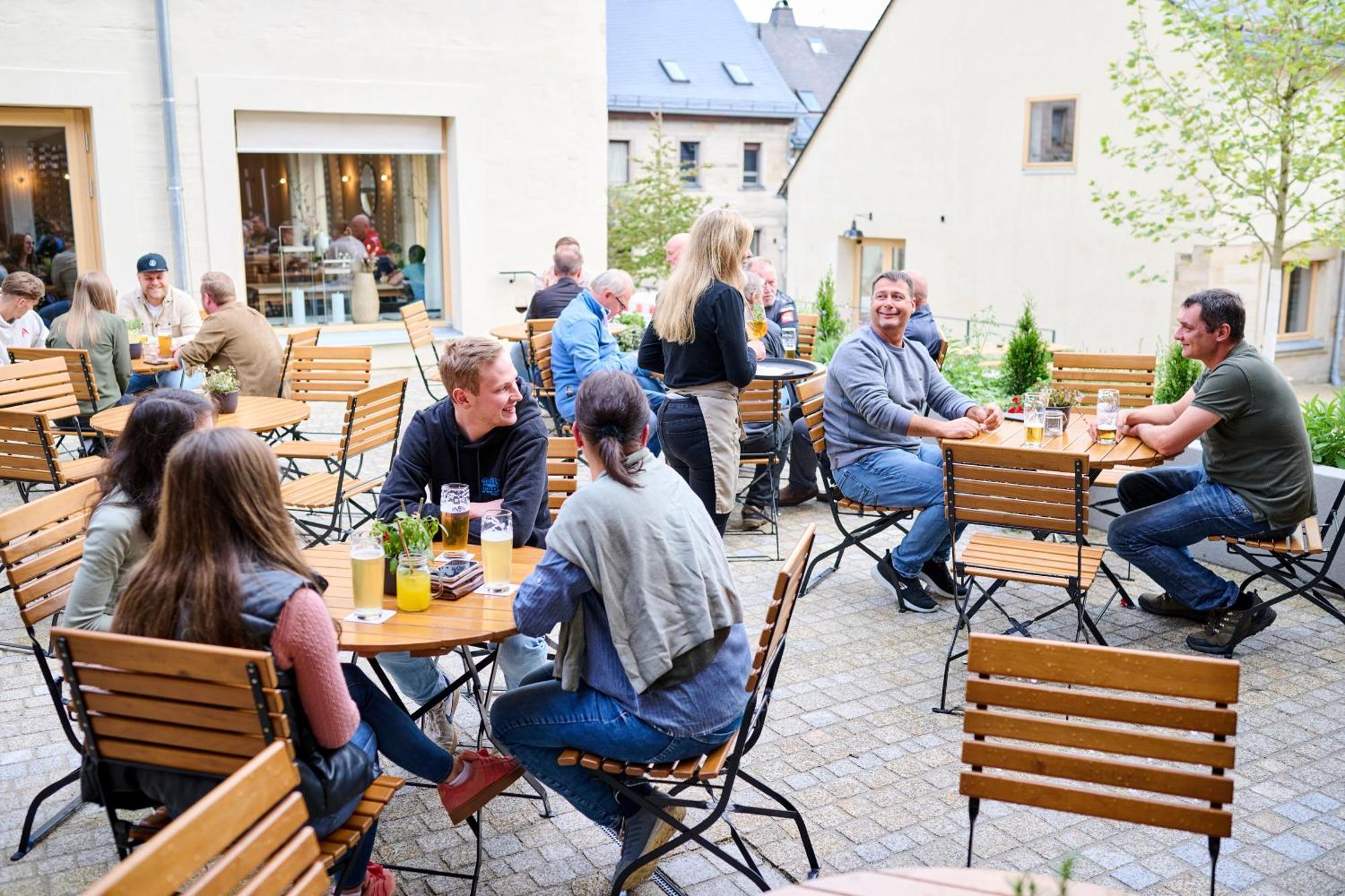Schwarzes Kreuz Gasthaus Pension Teuschnitz Eksteriør bilde